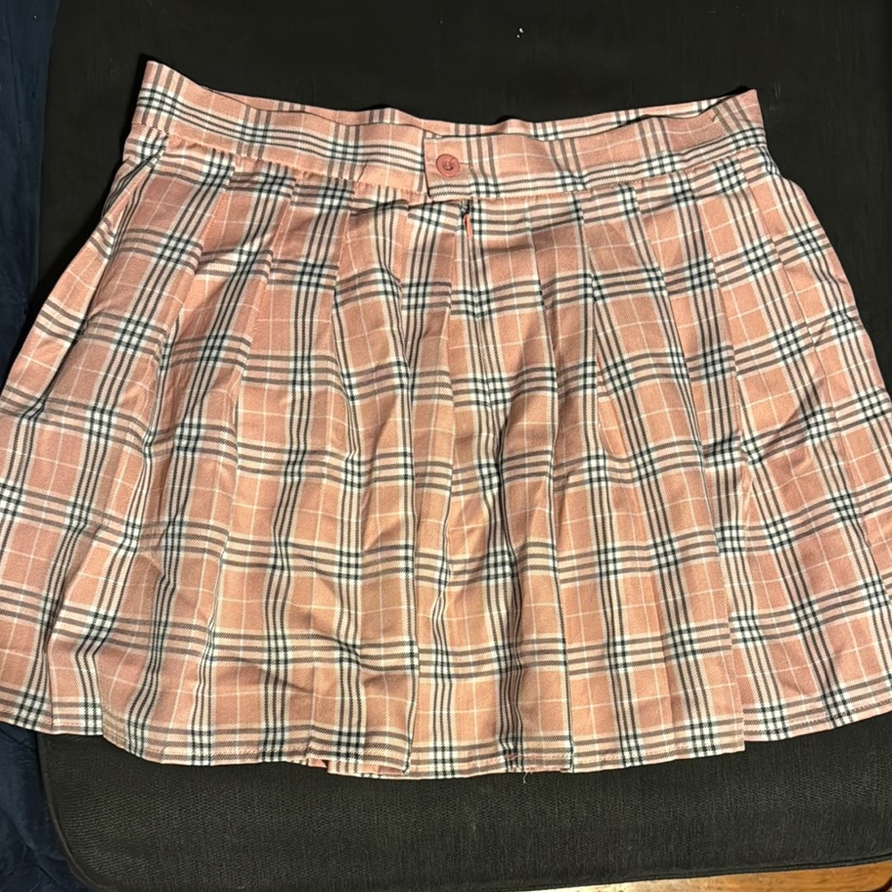 Plaid Pink Skirt
